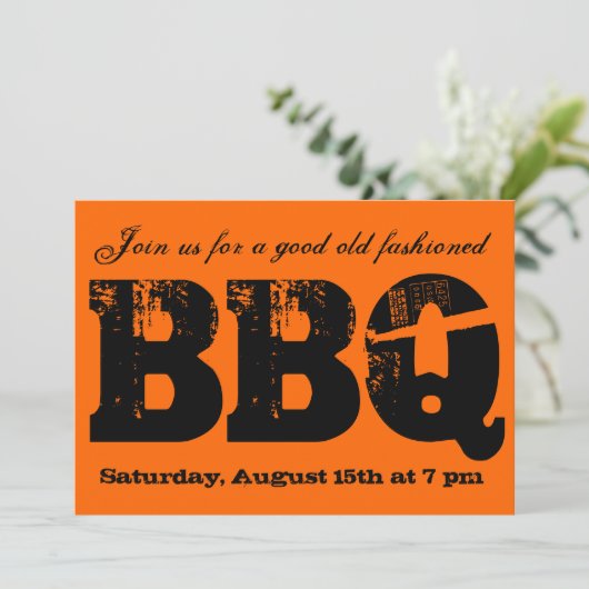 BBQの招待 招待状 (スタンド正面)