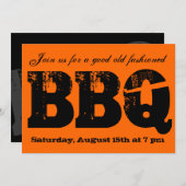BBQの招待 招待状 (正面/裏面)