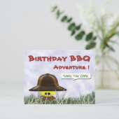 BBQの日付を保存 案内ポストカード (スタンド正面)