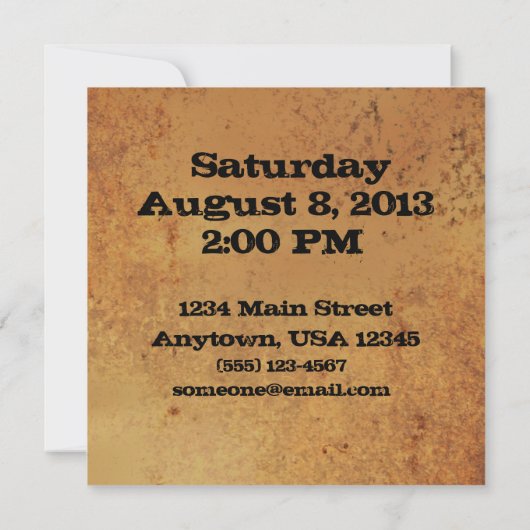 BBQの時間! 招待状 (裏面)