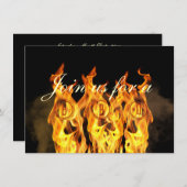BBQの炎 招待状 (正面/裏面)