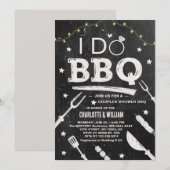 BBQの田舎風カップルプロポーズ・ブライズシャワー 招待状 (正面/裏面)