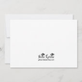 BBQの花型女性歌手の招待状 招待状 (裏面)