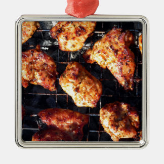 BBQの鶏 メタルオーナメント