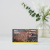 BBQは煙でグリルにステーキ 名刺 (スタンド正面)