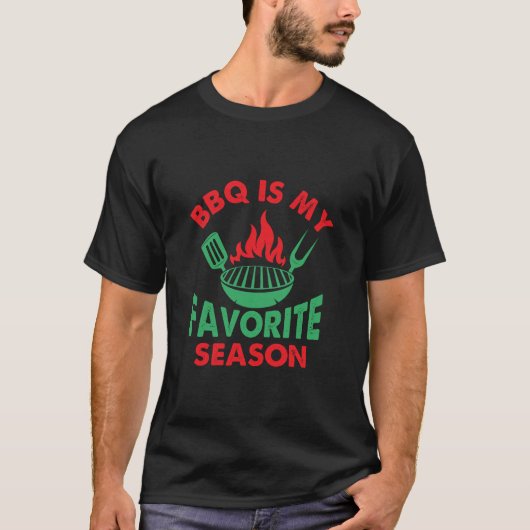BBQは私のシーズンお気に入りのスクリスマスカラー Tシャツ (正面)