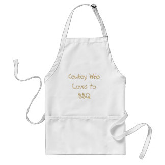 BBQへのWhoLovesカウボーイ スタンダードエプロン
