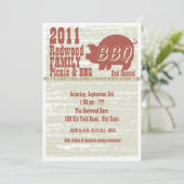 BBQまたはピグロースト 招待状 (スタンド正面)