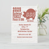 BBQまたはピグロースト 招待状 (スタンド正面)