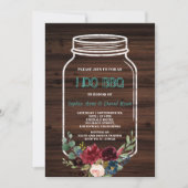 BBQをする前のメイスンジャー古い納屋 招待状 (正面)