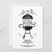 BBQをテーマにしたファモダンミリ懇親会 招待状 (正面)