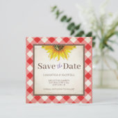 BBQを実行する日付招待状 セーブザデート (スタンド正面)