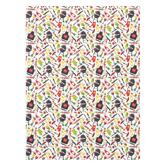 BBQを設定する テーブルクロス (正面)