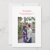 BBQアメリカ婚約パーティカップルのシャワー 招待状 (裏面)