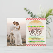 BBQウェディングレセプションフォト招待状 招待状 (スタンド正面)