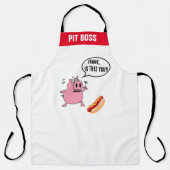 BBQエプロンをパーソナライズフランクあなたなの?おもしろい エプロン (正面)