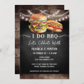 BBQエンゲージメントパーティーのご案内 招待状 (正面/裏面)
