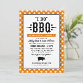 BBQオレンジギンガムのリハ結婚ーサルディナー 招待状 (スタンド正面)