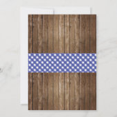 BBQカップルのシャワー婚約豚招待状 招待状 (裏面)