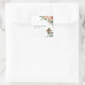 BBQカップル祝のシャワーで行こう スクエアシール (バッグ)