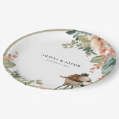 BBQカップル祝のシャワーで行こう ペーパープレート (アングル)