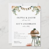 BBQカップル祝シャワー招待状で行こう 招待状 (正面)