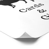 BBQカップル素朴ベビーシャワーカードとギフト ポスター (角)