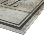 BBQカップル素朴名ドリフトウッド結婚 カッティングボード (角)