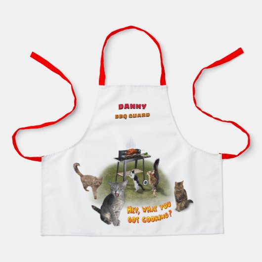 BBQガードエプロンお名前を付けて エプロン (正面)