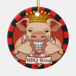 BBQキングの豚のオーナメント セラミックオーナメント