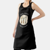 BBQキンググリリングツールエンブレムパパ名 エプロン (インサイチュ)