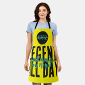 BBQキングデザイン | グリルマスターギフト | おもしろい引用文 エプロン (着用した状態)