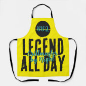BBQキングデザイン | グリルマスターギフト | おもしろい引用文 エプロン (正面)