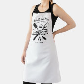 BBQキングバーベキューパーソナライズされた エプロン (インサイチュ)