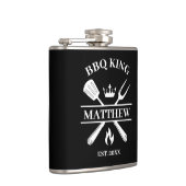 BBQキングバーベキューパーソナライズされた フラスク (右)
