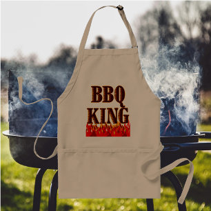 BBQキングレッドフレイムクックアウトことわざエプロン スタンダードエプロン