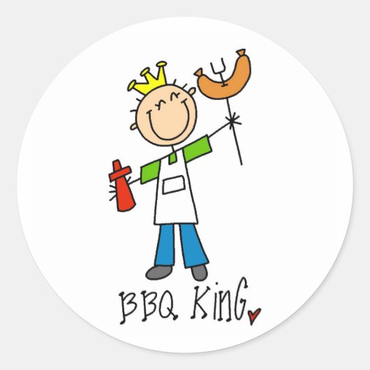 BBQキング ラウンドシール (正面)