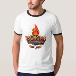 BBQキング – レトロシェフハットリンガーティー Tシャツ