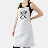 BBQキング | BBQ Chef |名パーソナライズされた前 エプロン (インサイチュ)