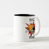 BBQキングTシャツとギフト ツートーンマグカップ (正面右)