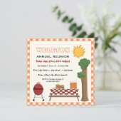 BBQクックアウトファミリー懇親会、オレンジジンガム縁ど 招待状 (スタンド正面)