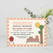 BBQクックアウトファミリー懇親会、オレンジジンガム縁ど 招待状 (スタンド正面)