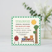 BBQクックアウトファミリー懇親会、グリーンジンガム縁ど 招待状 (スタンド正面)