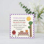 BBQクックアウトファミリー懇親会、パープルジンガム縁ど 招待状 (スタンド正面)