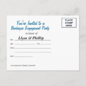 BBQクックアウト – 婚約パーティはがき インビテーションポストカード (裏面)