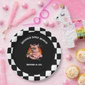 BBQクールをテーマにしたファミリー懇親会 ペーパープレート (パーティー)