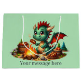 BBQクール Dragon追加文字 ラージペーパーバッグ (正面)