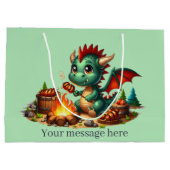 BBQクール Dragon追加文字 ラージペーパーバッグ (裏面)