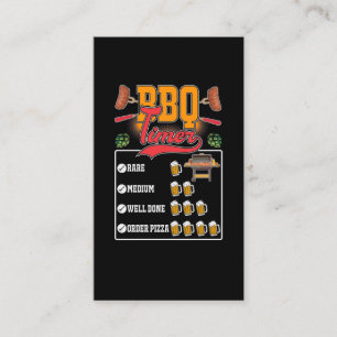 BBQグおもしろいリラー肉愛好者バーベキューグリリング 名刺