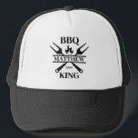 BBQグおもしろいリルマスターパーソナライズされたバーベキューキング キャップ<br><div class="desc">BBQグおもしろいリルマスタバパーソナライズされたーベキュー最高のー</div>